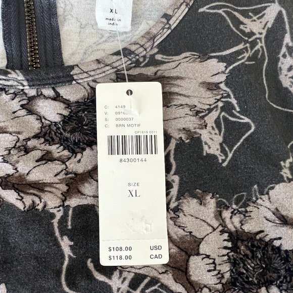 Anthropologie Black and Cream Asymmetrical Dress - Picture 9 of 13